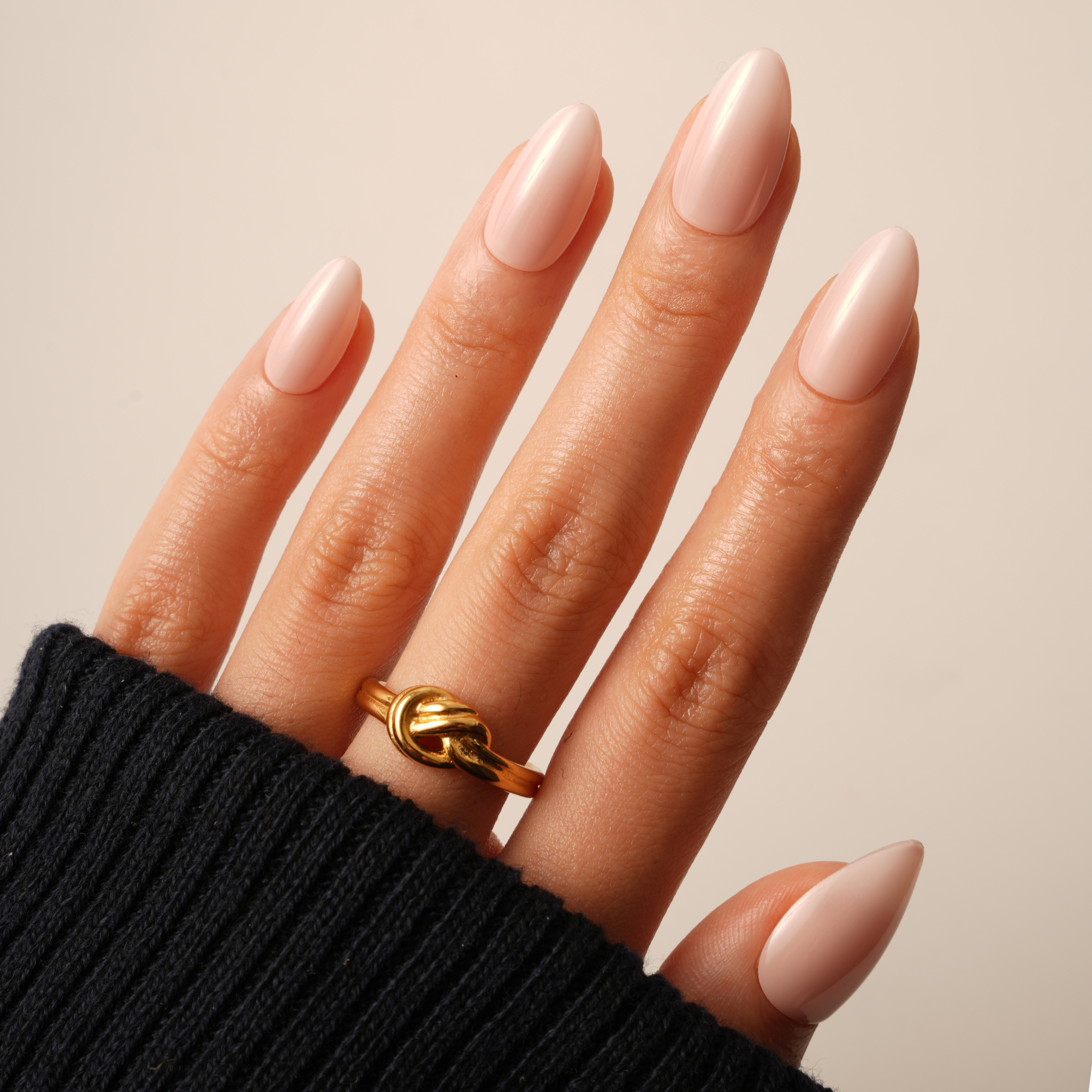 Baby Boomer Almond|New,Ellie Vincy Press on Nails,Short Almond,, Beige press on nails,28 pcs, False nails,Reusable,Glue on nails,Sticky on nails,Pop on nails