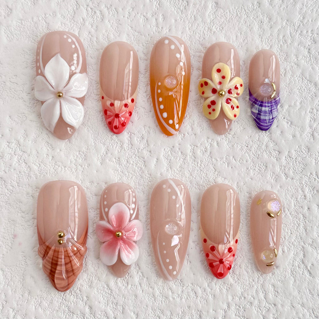 Nude 3D Press on Nails