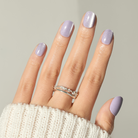 Purple Bling,Ellie Vincy Press on Nails,  Square,Solid color, Purple press on nails,30 pcs, False nails,Reusable,Glue on nails,Sticky on nails,Pop on nails